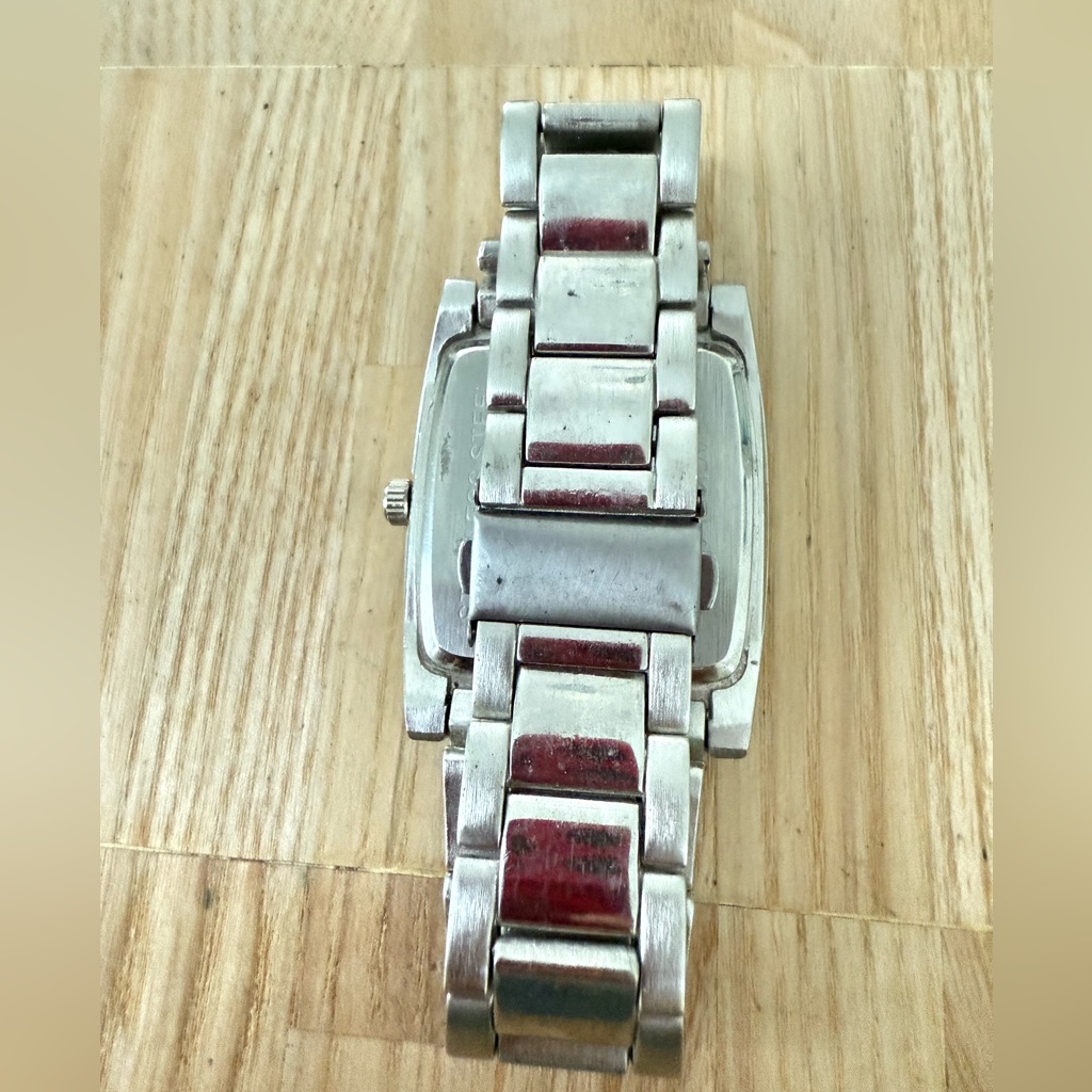 Chrome Men’s Silver Tone Watch New Battery — image 4 of 8